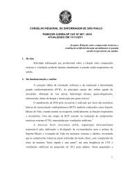 Parecer 007/2010 - Relação entre compressão torácica ... - Coren-SP