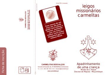 leigos missionários carmelitas - Missões Carmelitas