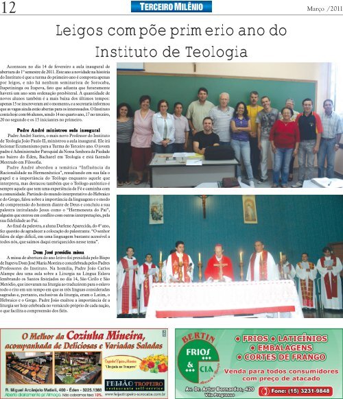 TM_março de 2011.p65 - Arquidiocese de Sorocaba