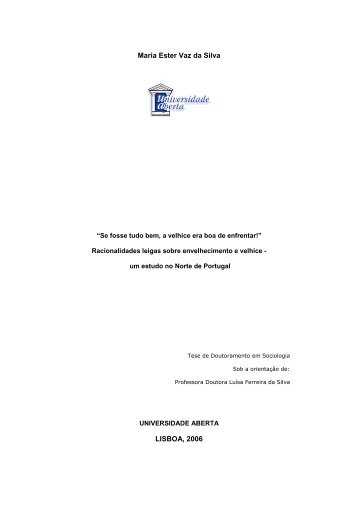 Envelhecimento e velhice Tese de Doutoramento 2007