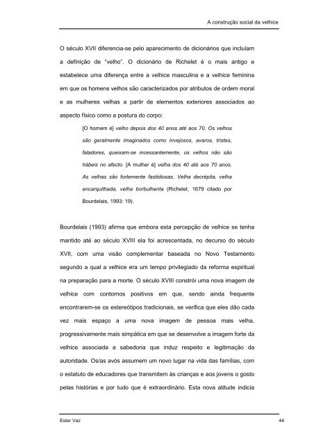 Envelhecimento e velhice Tese de Doutoramento 2007