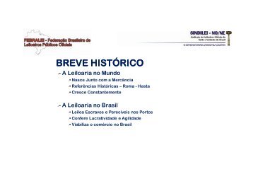 BREVE HISTÓRICO - DNRC