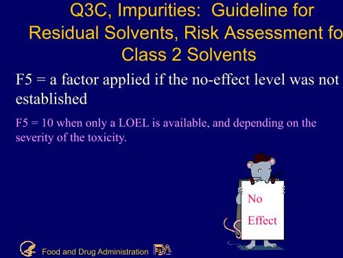 Regulation of impurities in drug substances and products