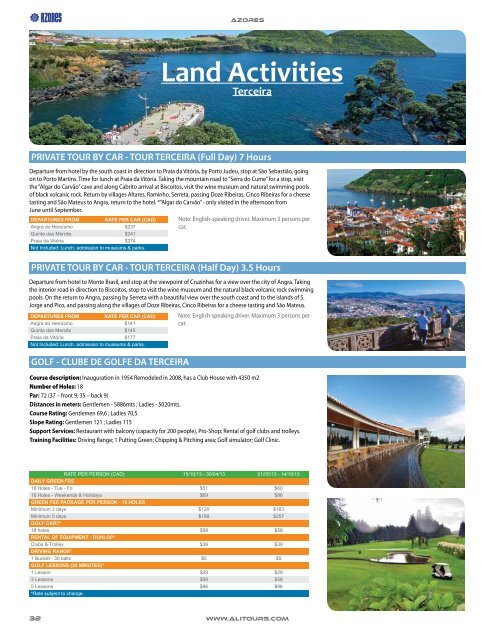 Azores - Alitours International Inc.