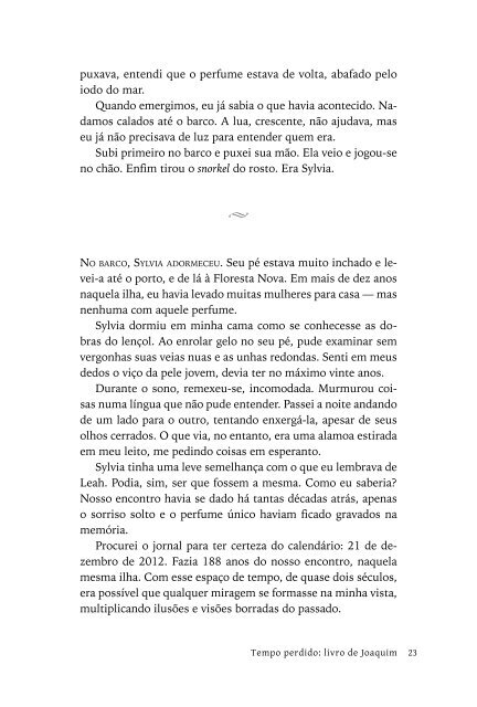 Tempo Perdido – Livro de Joaquim (PDF – 140kb) - Laura Malin