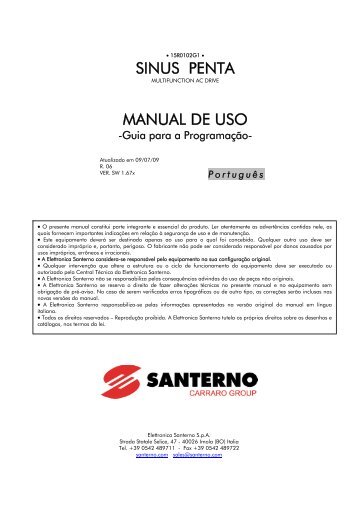 SINUS PENTA MANUAL DE USO - Santerno