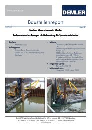 Neubau Weserschleuse in Minden - Demler GmbH & Co KG