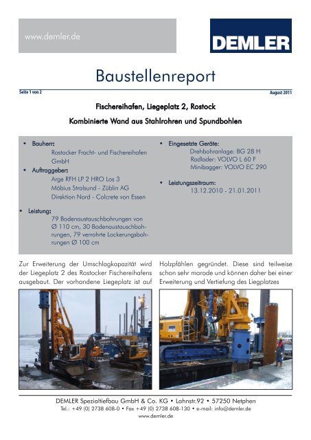 Fischereihafen, Rostock - Demler GmbH & Co KG