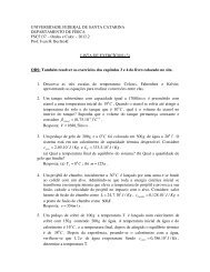 Lista 3 - Departamento de Física