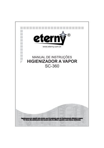 HIGIENIZADOR A VAPOR SC-360 - Grande Eletro