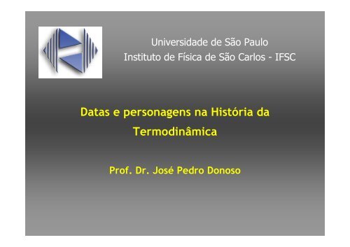 Historia Termodinâmica - IFSC