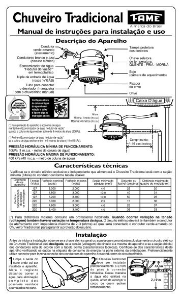 Chuveiro Tradicional - Fame