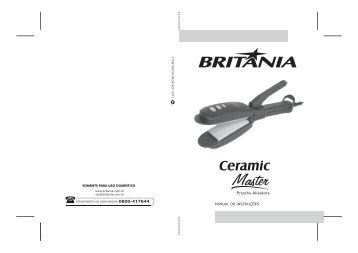 229 05 00 Rev1 Folheto de Instruções Prancha Ceramic ... - Britânia