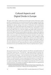 Cultural Aspects and Digital Divide in Europe - Demokratiezentrum ...