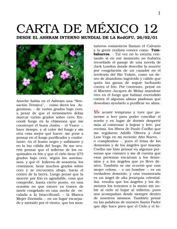 CARTA DE MÉXICO 12 - VSA José Marcelli Noli