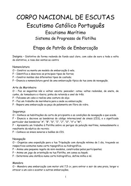 CORPO NACIONAL DE ESCUTAS - Agrupamento 929 - Escuteiros ...