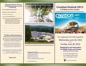 Download Creation 2013 Flyer Here - Linglestown Life!