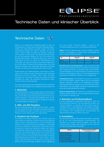 Eclipse Datenblatt