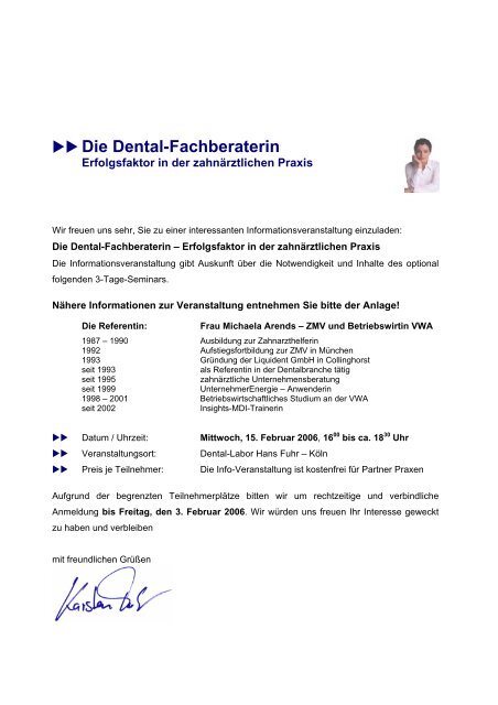 Einladung (.pdf) - Dental-Labor Hans Fuhr GmbH & Co. KG