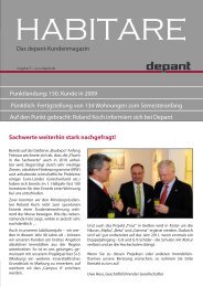 Habitare - Ausgabe 3 - Depant Bauträger GmbH & Co. KG