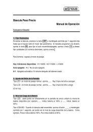 Báscula Peso Precio Manual de Operación - Esnova