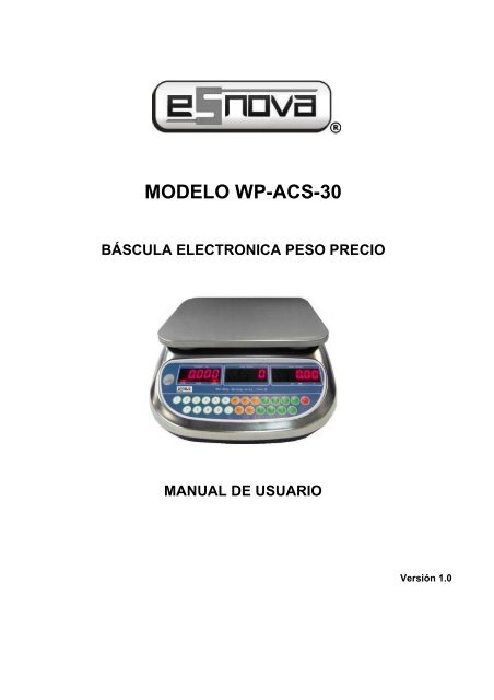 WP-ACS 30 Manual de usuario - Esnova