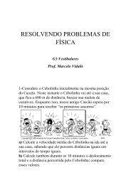 RESOLVENDO PROBLEMAS DE FÍSICA - G3 VESTIBULAR