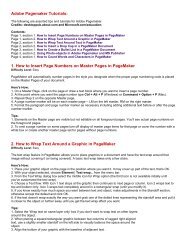 Adobe Pagemaker Tutorials: 1. How to Insert Page Numbers on ...