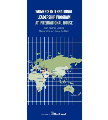 women's international leadership program at international house