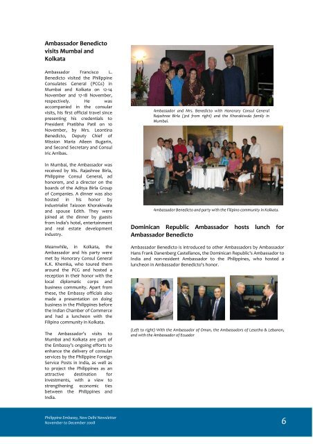 Newsletter - Embassy of the Philippines, New Delhi, India