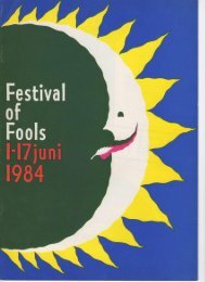 festival of fools - Theater X net