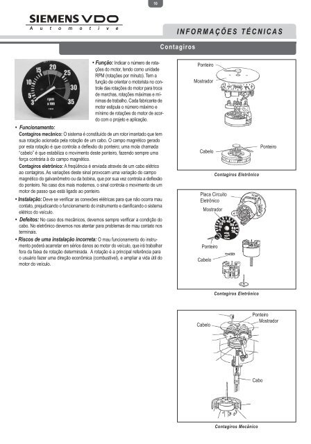 informações técnicas