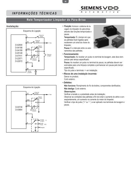 informações técnicas