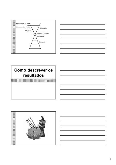 09 - Como descrever os resultados