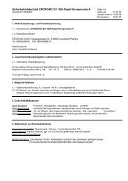 Sicherheitsdatenblatt EPOXONIC EX 1824 Rapid Komponente A