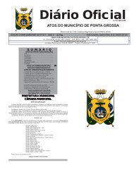 ATOS DO MUNICÍPIO DE PONTA GROSSA - Prefeitura Municipal ...