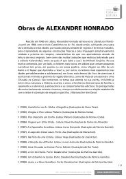 Obras de ALEXANDRE HONRADO