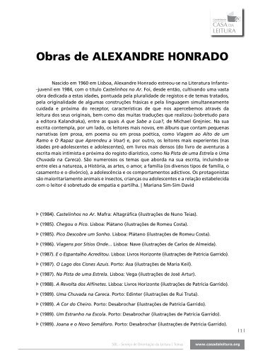 Obras de ALEXANDRE HONRADO