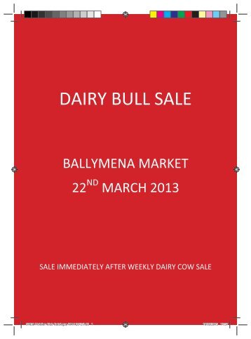 Dairy Bull Sale - J.A.McClelland and Sons