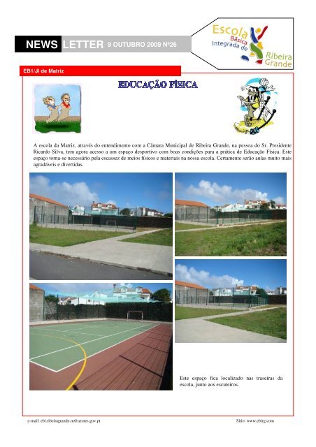 letter news - Escola Básica Integrada de Ribeira Grande