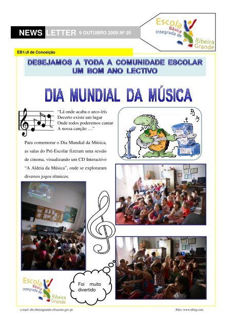 letter news - Escola Básica Integrada de Ribeira Grande