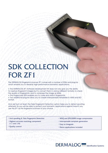 SDK collection for Zf1 - Dermalog GmbH