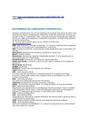 DICIONÁRIO DA LINGUAGEM CORPORATIVA - Unioeste