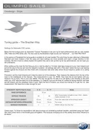 Tuning guide – The Brazilian Way - Olimpic Sails