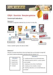 CFQ 8 – Exercícios - Reacções químicas - Explicatorium