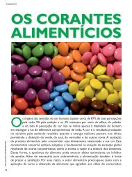 OS CORANTES AlImENTÍCIOS