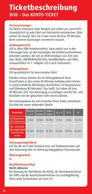 Faltblatt Tickets 2013 - VBN