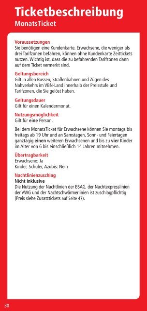 Faltblatt Tickets 2013 - VBN