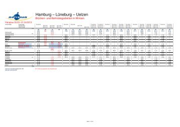 metronom Fahrplan AH -226 HU 2013-03-30-2262013-04-01 extern ...