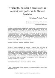 Tradução, Paródia e paráfrase: as reescrituras poéticas de ... - USP